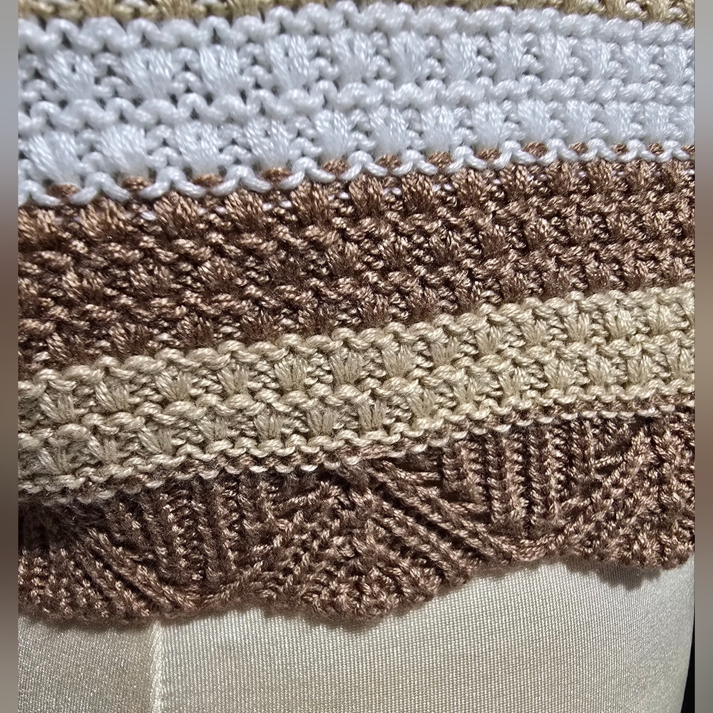 Madden NYC‎ Crochet Knit Top Cropped Womens Size XXXL Retro 70s New With Tags - Picture 5 of 10